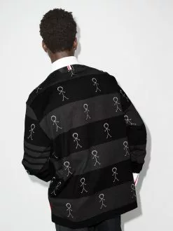 Thom Browne Mr. Thom-print polo shirt