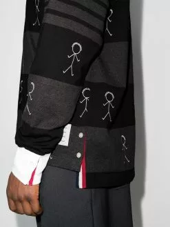 Thom Browne Mr. Thom-print polo shirt
