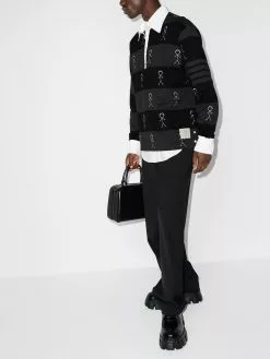 Thom Browne Mr. Thom-print polo shirt