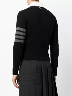 Thom Browne 4 Bar stripe button up cardigan cardigans of men 8 Thom Browne 4-Bar stripe button-up cardigan