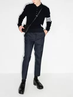 Thom Browne 4 Bar Stripe long sleeved polo shirt polo shirts of men 9 Thom Browne 4-Bar Stripe long-sleeved polo shirt
