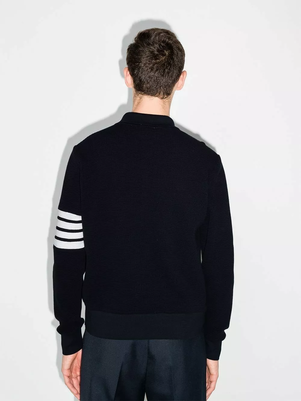 Thom Browne 4 Bar Stripe long sleeved polo shirt polo shirts of men 3 Thom Browne 4-Bar Stripe long-sleeved polo shirt