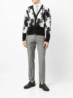 Thom Browne intarsia-knit cardigan