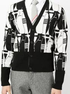Thom Browne intarsia-knit cardigan