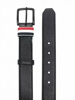 Thom Browne signature three stripe detail belt