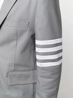 Thom Browne 4 Bar stripe notched lapels blazer blazers of men 9 Thom Browne 4-Bar stripe notched lapels blazer
