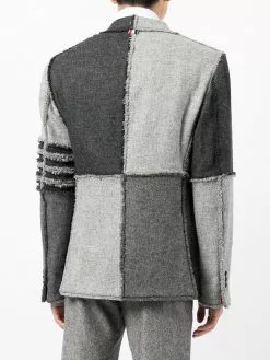 Thom Browne patchwork single-breasted blazer