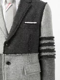 Thom Browne patchwork single-breasted blazer