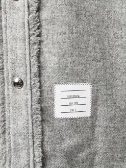 Thom Browne 4-Bar Stripe patchwork shirt-jacket