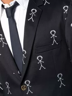 Thom Browne Mr. Thom motif single-breasted blazer