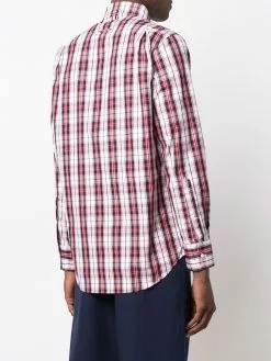 Thom Browne tartan-check poplin shirt