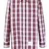 Thom Browne tartan-check poplin shirt