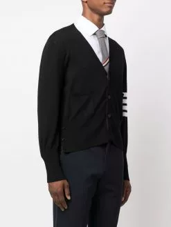 Thom Browne 4-Bar Stripe V-neck cardigan
