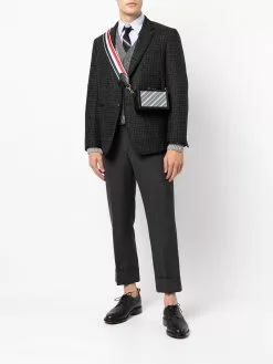 Thom Browne houndstooth-pattern wool blazer