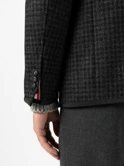 Thom Browne houndstooth-pattern wool blazer
