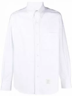 Thom Browne long-sleeve cotton shirt