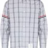 Thom Browne RWB-armband windowpane-print shirt