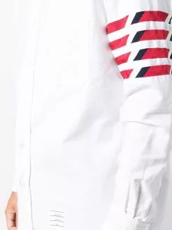Thom Browne 4-Bar stripe long-sleeve shirt