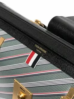 Thom Browne diagonal-stripe briefcase
