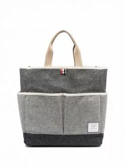 Thom Browne bitonal tote bag