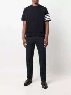 Thom Browne 4-Bar short-sleeve sweatshirt