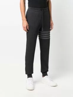 Thom Browne 4-Bar tapered track pants