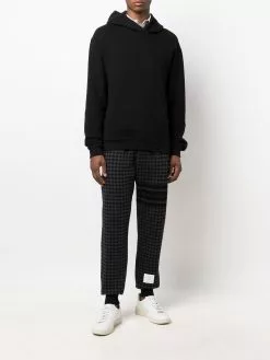 Thom Browne houndstooth-check track pants