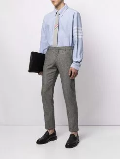 Thom Browne four-stripe button-down shirt