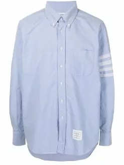 Thom Browne four-stripe button-down shirt