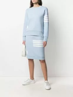 Thom Browne 4-Bar motif drawstring skirt