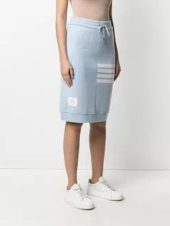 Thom Browne 4-Bar motif drawstring skirt