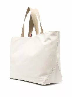 Thom Browne RWB stripe canvas tote bag