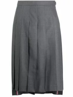Thom Browne pleated midi skirt