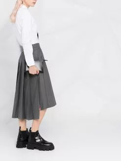 Thom Browne pleated midi skirt