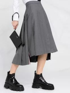 Thom Browne pleated midi skirt