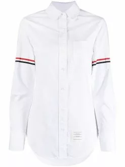 Thom Browne RWB tri-stripe armband shirt