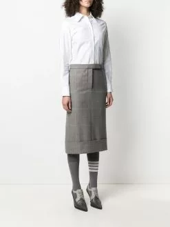 Thom Browne check-print shirtdress