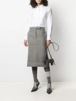 Thom Browne check-print shirtdress