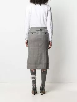 Thom Browne check-print shirtdress