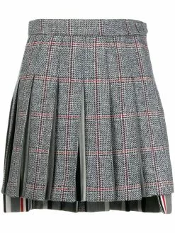 Thom Browne mini dropped back pleated skirt