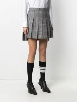 Thom Browne mini dropped back pleated skirt