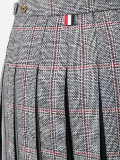 Thom Browne mini dropped back pleated skirt