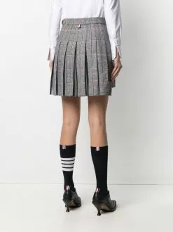 Thom Browne mini dropped back pleated skirt