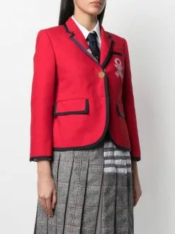 Thom Browne grosgrain trim blazer jacket