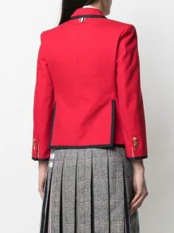 Thom Browne grosgrain trim blazer jacket