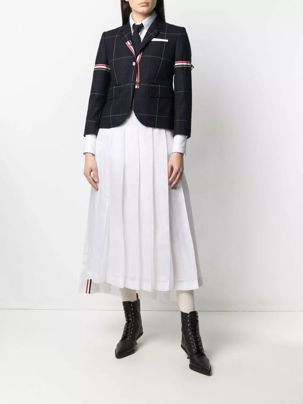 Thom Browne Mid length pleated skirt pleated skirts of women 2 Thom Browne mid-length pleated skirt