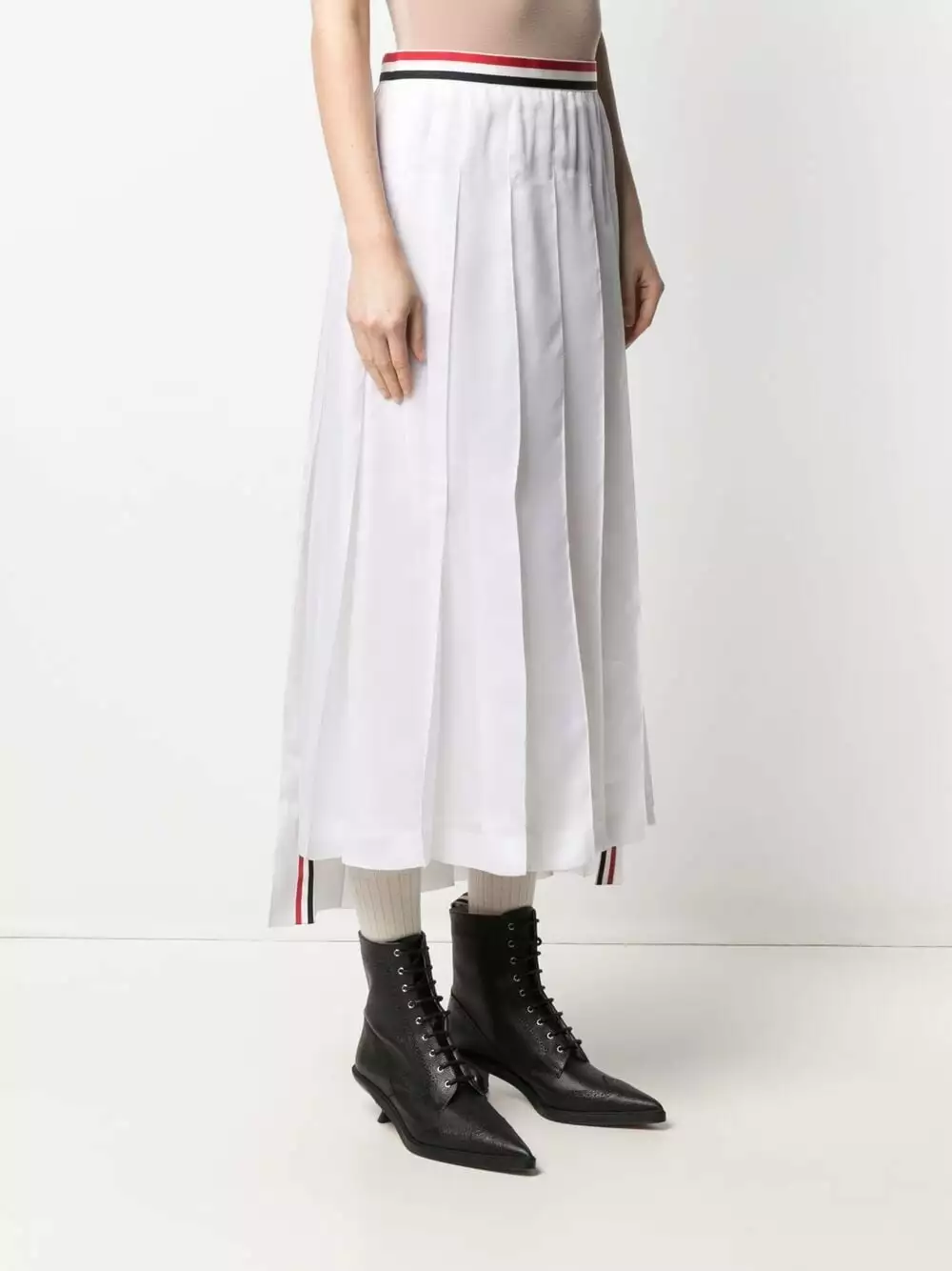 Thom Browne Mid length pleated skirt pleated skirts of women 3 Thom Browne mid-length pleated skirt