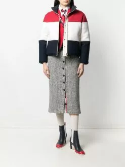 Thom Browne colour-block puffer jacket