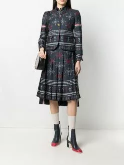 Thom Browne falling snowflake sports blazer