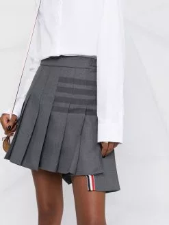 Thom Browne 4-Bar pleated mini skirt